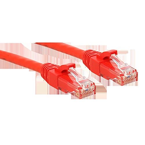 Image of Lindy 0.3m Cat.6 U/UTP Ethernet Cable, Red