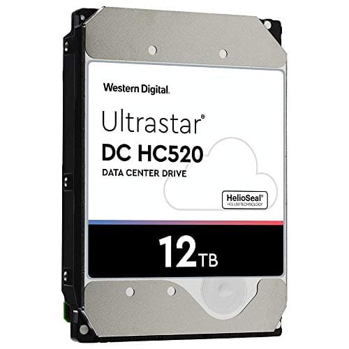 Image of Western Digital HUH721212ALE604 12TB Ultrastar DC HC520 SATA HDD - 7200 RPM Class, SATA 6 Gb/s, 256MB Cache, 3.5"