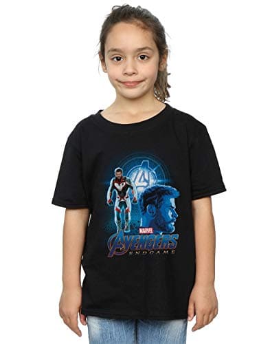 Image of Marvel Girls Avengers Endgame Thor Team Suit T-Shirt Black 7-8 Years