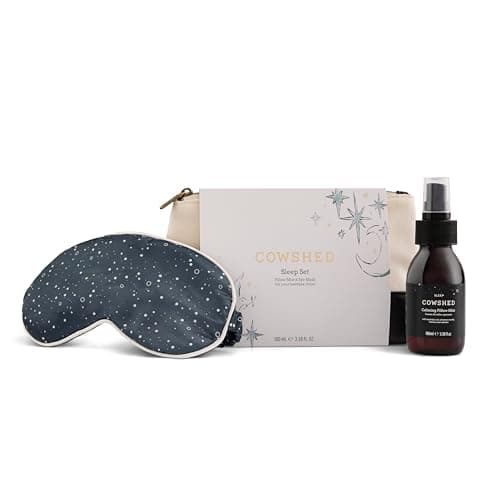 Image of Cowshed Sleep Discovery Gift Set | Pillow Spray & Soft Fabric Eye Mask Duo | Pillow Mist with Melissa and Lemon Myrtle Essential Oils | Luxury Relaxing Sleep Duo (100ml)