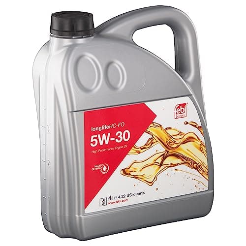 Image of febi bilstein 101151 SAE 5W-30 HC-FO engine oil, 4 litres, light brown