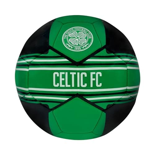 Image of Celtic FC Football Size 4 Kids Crest Green Black Official Gift
