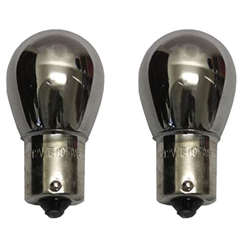 Image of All Trade Direct 2 X 581 Silver Car Indicator Bulbs Lights Up Amber/Orange When Flashing 12V 21W