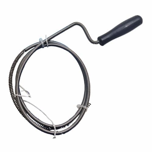 Image of Drain Cleaning Rod – 90cm Sink Unblocker with Plastic Handle – Metal Drain Snake for Sinks, Showers & Baths