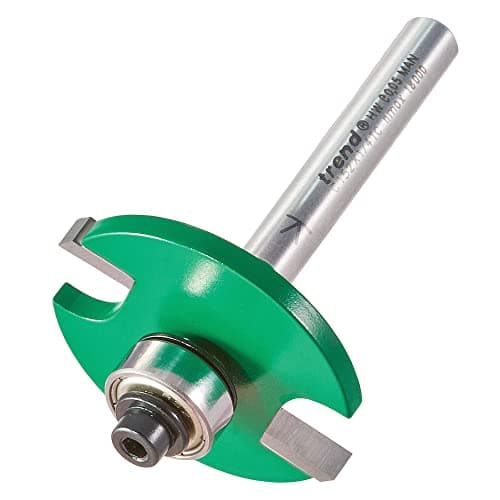 Image of Trend CraftPro Bearing Guided Biscuit Jointer Router Cutter, 1/4 Inch Shank, 4mm Cut Length, for Biscuit Sizes 0, 10, 20, Tungsten Carbide Tipped, C152X1/4TC