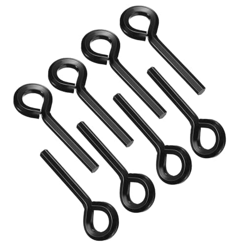 Image of PATIKIL 7/32 Inch Hex Key, 8 Pcs Hex Dogging Key Round Standard Hexagon Wrench Door Keychain for Push Bar Exit Device, Black