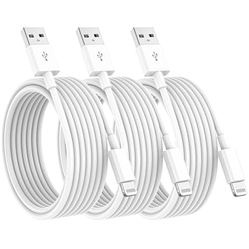Image of 3Pack for iPhone Charger 3m MFi Certified, Extra Long phone Cable Lead 3 metre, USB A to Cable Fast Charging for Apple iPhone14/13/12/11/11ProMax/X/XS/XR/XS Max/8/7/6/5, for iPad
