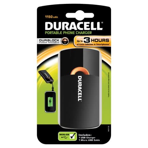 Image of Duracell 3 Hour Mobile Phone and MP3 Portable USB Charger