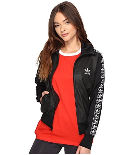 Image of adidas Originals Women's Firebird Track Top, Black/Berlin Linear Logo, XL