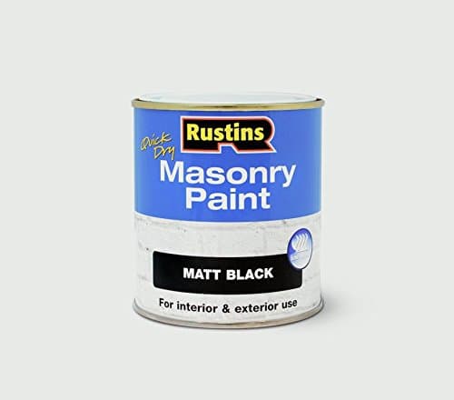 Image of Rustins Masonry Paint 250ml Black