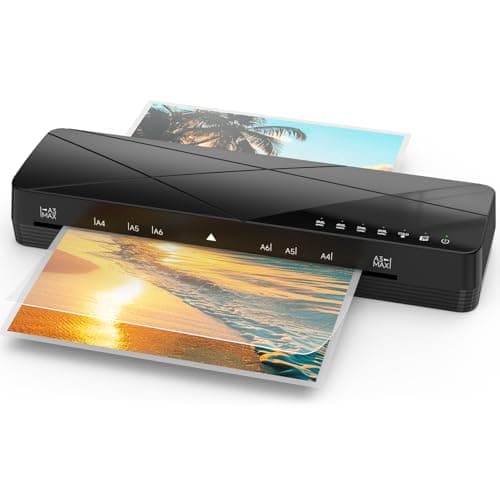 Image of Crenova A3 Laminator, Laminator Machine 3-6mil 60s Quick Warm Up Auto-Off, 6 in1 Laminating Machine ABS Jam Free for Home Office School, Black