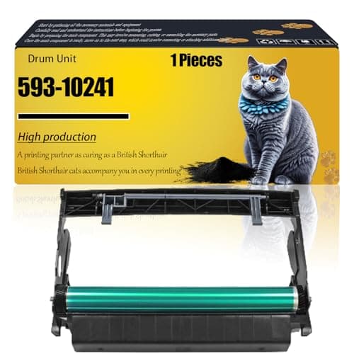 Image of WZLAD 593-10241 Drum Unit Compatible for Dell 1720 1720dn Printers, TJ987 Drum Unit Refills 30000 Pages (Black)