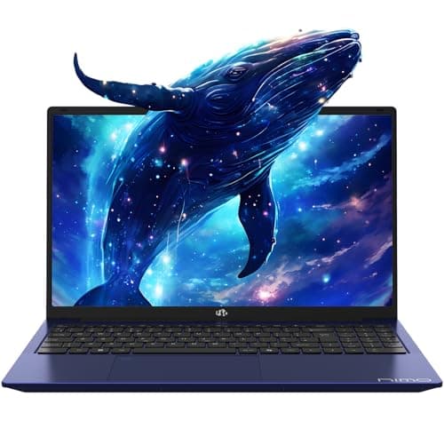 Image of NIMO 15.6" Laptop-Computer, Win 11 Home, 16GB RAM 1TB SSD, Intel N100 CPU, Full HD, Wi-Fi 6, Fingerprint, 65W PD, Backlit keyboard, Slim Lightweight Notebook for Study, Work, Home, Blue