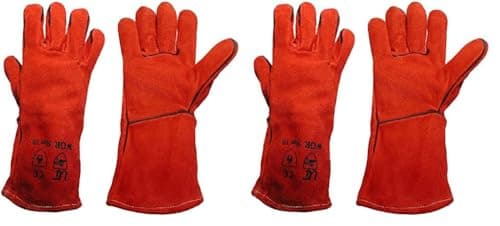 Image of Ultimate Industrial WGR - SIZE MENS WGR Standard Welding Gauntlet, Single Pair, Size 10/Large, Red (Pack of 2)