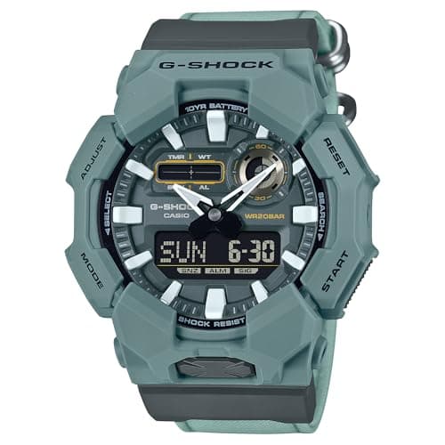 Image of G-Shock Casio Analog-Digital Watch 10 Year Battery GA010, Blue, 51, Modern