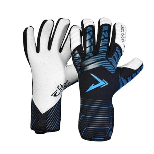 Image of Precision Elite 3.0 Quartz Goalkeeper Gloves, 4 mm Quartz plus Latex Grip, All Weather, Super Lite Negative Cut, Strapless or Strapped Fit, 10