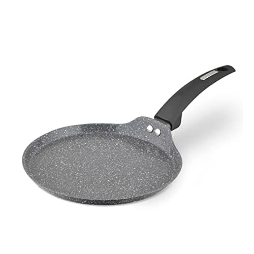 Image of Tower T81287 Cerastone Forged Aluminium Crepe Pan with Ceramic Non-Stick Coating, 25cm, Graphite