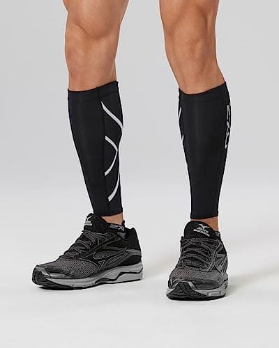 Image of 2XU Calf Guard Compression Baselayer - Black, Medium