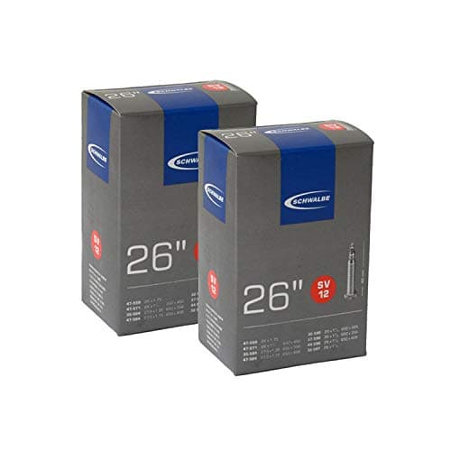 Image of 2 x Schwalbe Inner Tubes - 26" x 1 1/4", 1 3/8", 1 1/2", 1 5/8" (650 x 45A, 35B, 42B, 32A, 35A 42A - Presta Valve - PAIR VALVE CAP UPGRADE WORTH £3.99! [No. SV12]