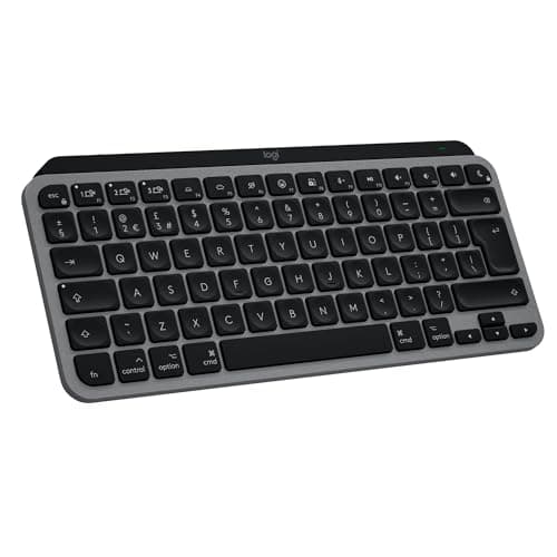 Image of Logitech MX Keys Mini for Mac Minimalist Wireless Keyboard for MacBook Pro,Macbook Air,iMac,iPad, Compact, Bluetooth, Backlit Keys, USB-C, Fast, fluid Typing, QWERTY UK English Layout - Grey