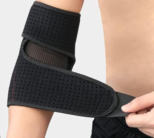 Image of Elbow Support for Men Women Adjustable Neoprene Elbow Brace Arm Wrap Elbow Strap Elbow Support Sleeve for Golfer Elbow, Tennis Elbow, Arthritis Pain Relief, Tendonitis, Sports Injury Recovery(Single)