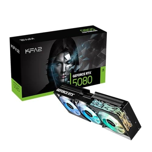 Image of KFA2 GeForce RTX 5080 1-Click OC, Xtreme Tuner App Control, 16GB, GDDR7, 256-Bit, DP 2.1b*3/HDMI 2.1b/DLSS 4/Gaming Graphics Card