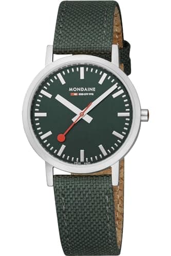 Image of Mondaine Classic Mens Analogue Quartz Watch with Cloth Bracelet A660.30314.60SBF