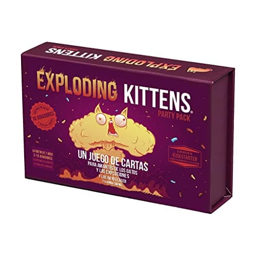 Image of Exploding Kittens Party Pack EKIEK04ES Board Game 2-10 Players - Spanish Version