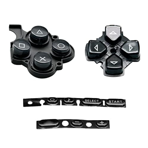 Image of OSTENT Buttons Key Pad Set Repair Replacement for Sony PSP 3000 Series Console - Color Black