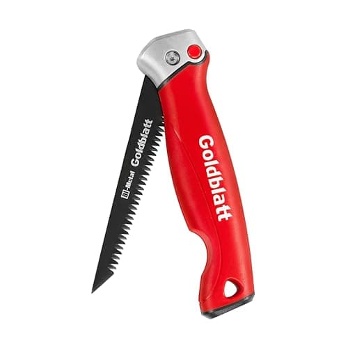 Image of Goldblatt Folding Jab Saw, Drywall Saw, Hand Saw with 8-TPI Bi-Metal Blade, Soft Grip Handle, Sheetrock Saws for Wallboard, Drywall, Plywood and PVC