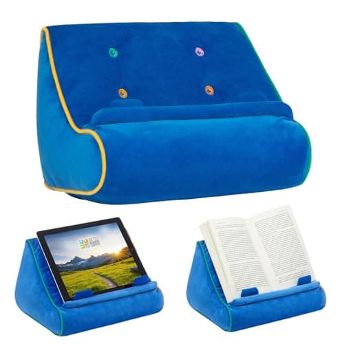 Image of Gifts for Readers & Writers Tablet & Book Stand, Soft Reading Pillow, Book Holder with Pockets for Storage, Suitable for eReader/iPad/Kindle or Galaxy devices