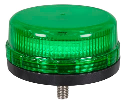 Image of Sealey SMD LED Rotating Flashing Warning Beacon, 12mm Bolt Fixing, Green 12/24V - WB45LEDG