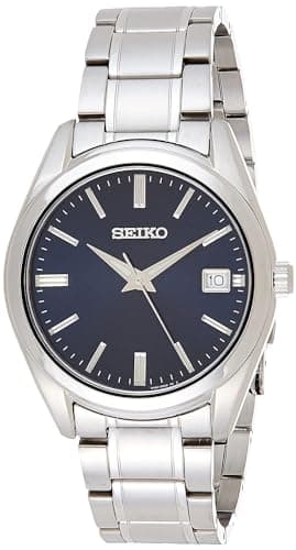 Image of Seiko UK Limited - EU Men's Analogue Analog Quartz Watch with Stainless Steel Strap SUR309P1, Silver