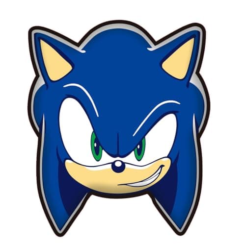 Image of Jerry Fabrics Sonic the Hedgehog Shaped Cushion – 35cm x 30cm – Soft Plush Pillow for Kids & Fans – Gaming Room Decor – Officially Licensed Sonic Merchandise – Gift for Boys & Girls