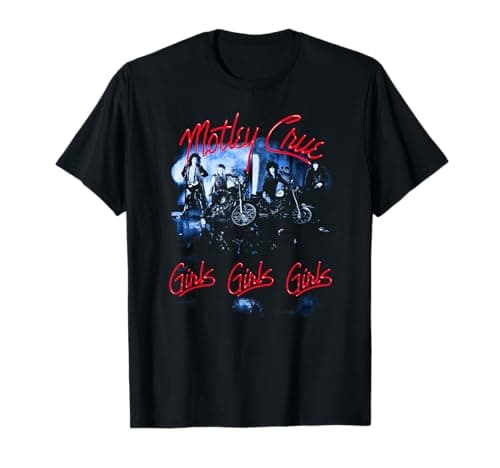 Image of Mötley Crüe Girls Girls Tracklist T-Shirt