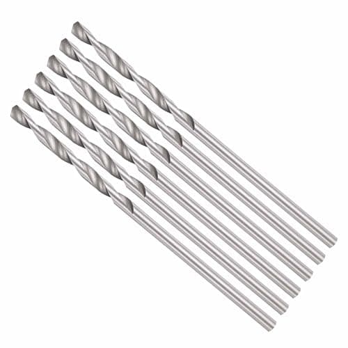 Image of CoCud Drill Bit, 1.5mm Cutting Diameter, 4241 HSS 118° Cutting Angle Uncoated Bright Versatile Jobber Bits - (Applications: for Drilling Plastic Wood Soft Metal), 6-Pieces