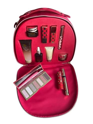 Image of Este Advanced Limited Edition Blockbuster Gift Set Re-Nutriv night repair, eye & hand cream skin care & Lip gloss Lip stick eye shadow Laudr