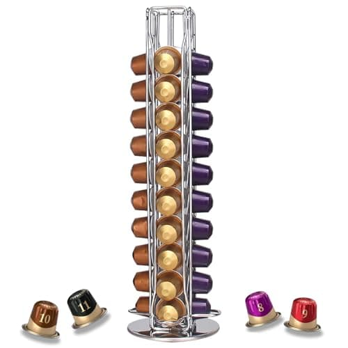 Image of YGJT Coffee Pods Holder Stand for Nespresso Capsules, Coffee Capsules Holder, Nespresso Coffee Pod Storage Rack for 40 Pcs (not Included Coffee pods)