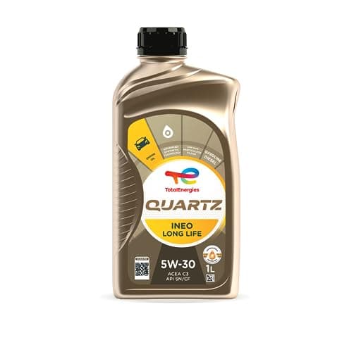 Image of TotalEnergies Quartz INEO Long Life 5W30 Engine Oil - ACEA C3, API SP - Low SAPS - Age-Resistance Technology - Advanced Synthetic Motor Oil Lubricant - 1L