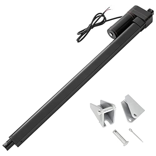 Image of JQDML 600mm 24 Inch Stroke Linear Actuator 12V Heavy Duty 3000N/660lbs IP65 Waterproof Electric Actuator 5mm/s with Mounting Brackets,for Cabinet, Window Opener,Door Opener,Home Automation