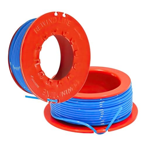 Image of QKEINV 2Pcs Strimmer Spool Replacement, Strimmer Wire for Flymo Mini Trim, Strimmers Line & Spool Compatible for McCulloch MT21 Spare Part FLY031 5131106090 599431890,Trimmer Line Replacement