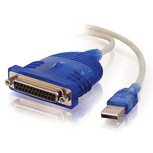 Image of C2G/Cables to Go 16899 USB To DB25 Parallel Printer Adapter Cable, 6 Feet