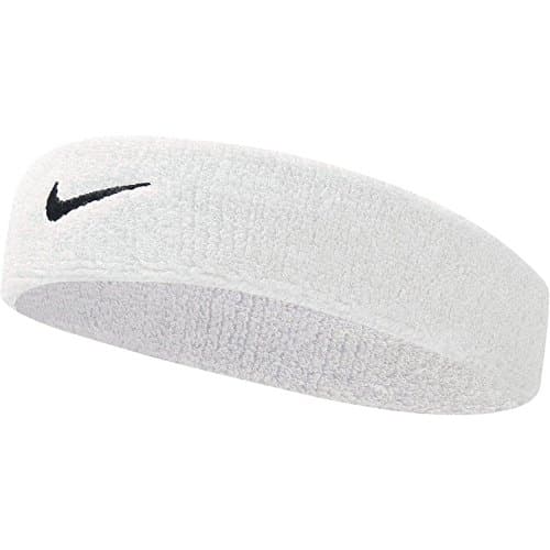 Image of Nike Men's Swoosh Headband, White/Black - One Size