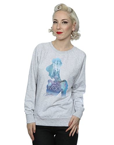 Image of Disney Princess Women's Cinderella Retro Poster Sweatshirt XX-Large Heather Grey