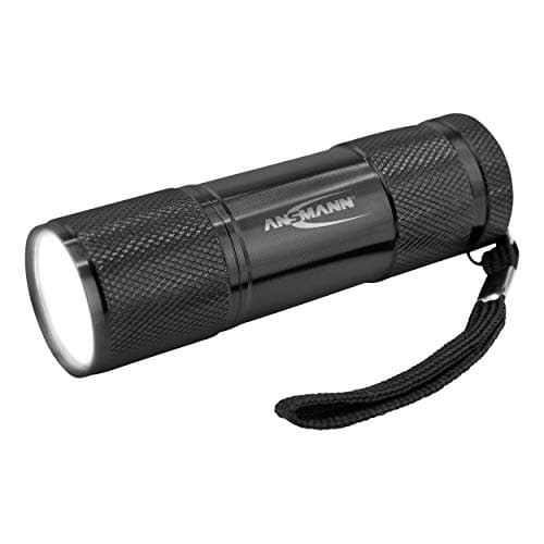 Image of ANSMANN Action COB LED Torch, Battery Operated, 175 lumens, Run time 6h, Black - 1600-0399