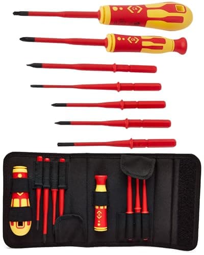 Image of C.K T4925 VDE/1000V Interchangeable Screwdriver Set with Slim Blades