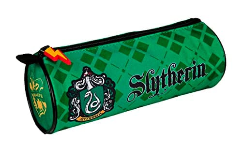 Image of Undercover Slytherin Pencil Case - Pencil Case for School - Stylish Case with Slytherin Motif - Pencil Case for Teenagers - Ideal for Back to School - Harry Potter Fan Item - Green