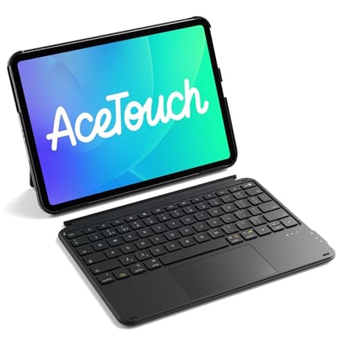 Image of Inateck Ultralight Keyboard Case with Touchpad for iPad A16 11th Gen 2025/10th 2022 (11/10.9 inch), Detachable Keyboard for iPad Air 11" M4 2026/M3/M2, Air 5/4, Pro 11" 4/3/2/1, UK Layout, Graphite