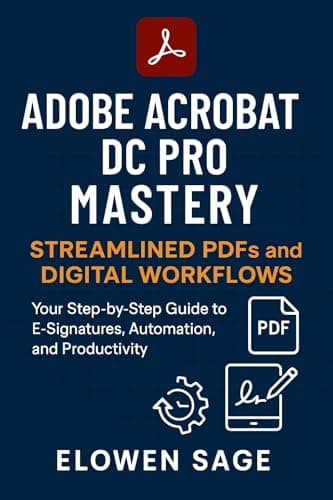 Image of Adobe Acrobat DC Pro Mastery Streamlined PDFs and Digital Workflows: Your Step-by-Step Guide to E-Signatures, Automation, and Productivity