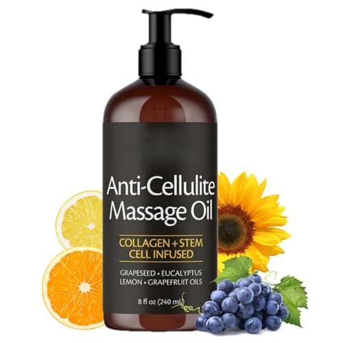 Image of 240ml Firming Body Massage Oil with Collagen,Sunflower, Body Oil After Shower moisturizing,Body Oils for Women for Smoother Skin Texture & Daily Bo/dy Massage,Massage Oils for Legs & Full Bo/dy